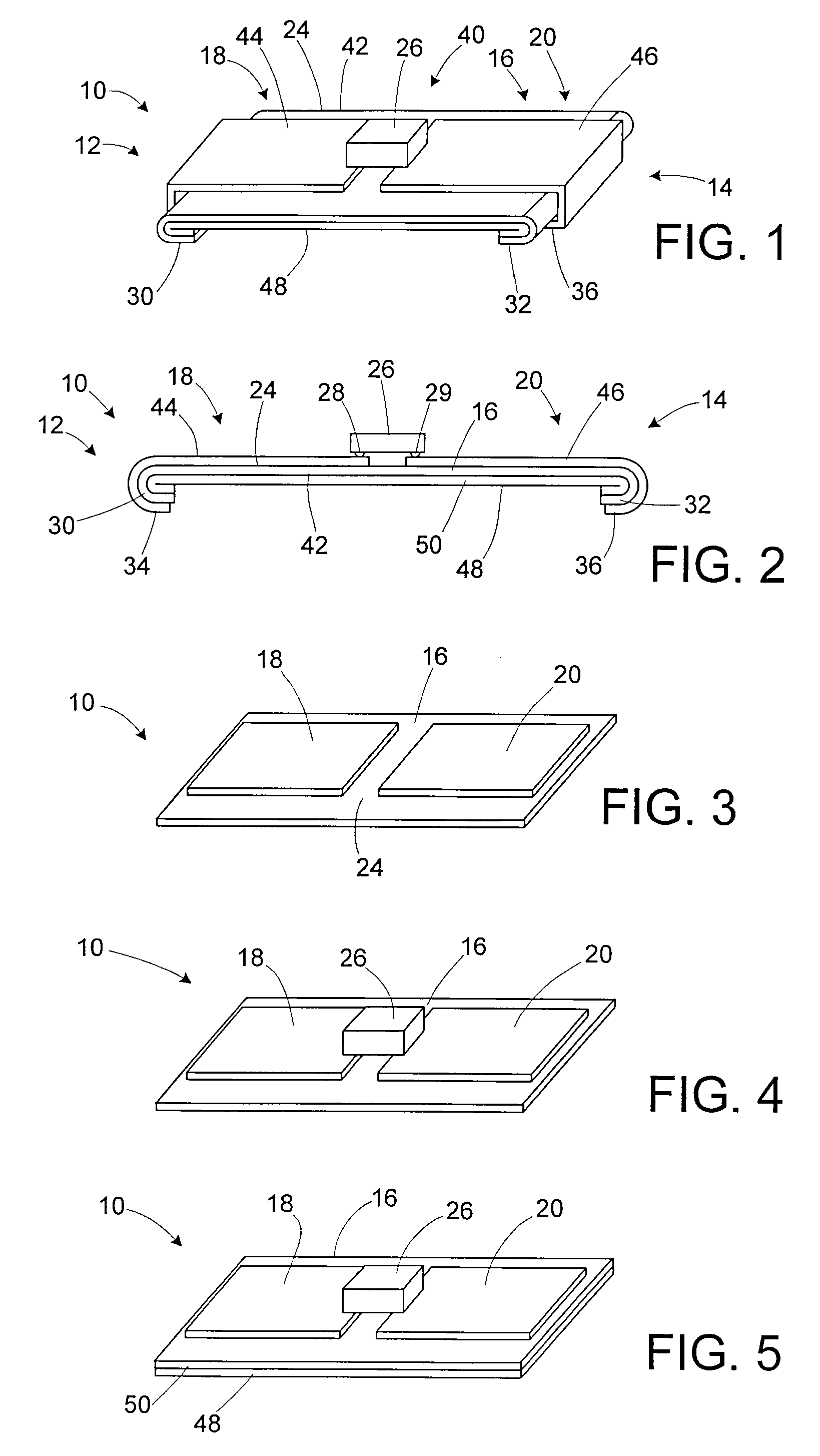Foldable RFID device interposer and method