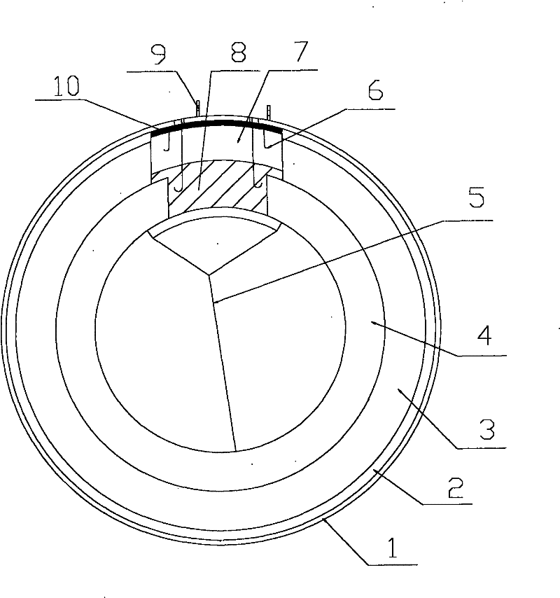 Repatching method for top liner of blast furnace hot-wind pipeline