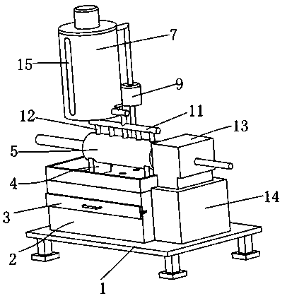 Lubricating device and lubricating process for production of oxygen-free copper pipe for mobile phone heat pipe