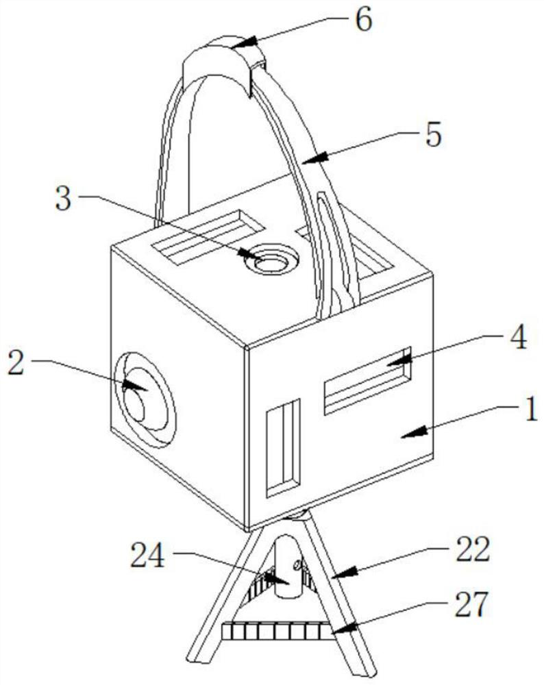 Beidou measurement positioning device for strip mine stope