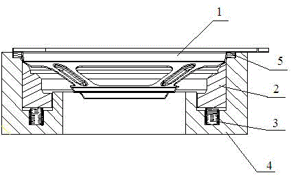 Tool for sticking edge pad for loudspeaker