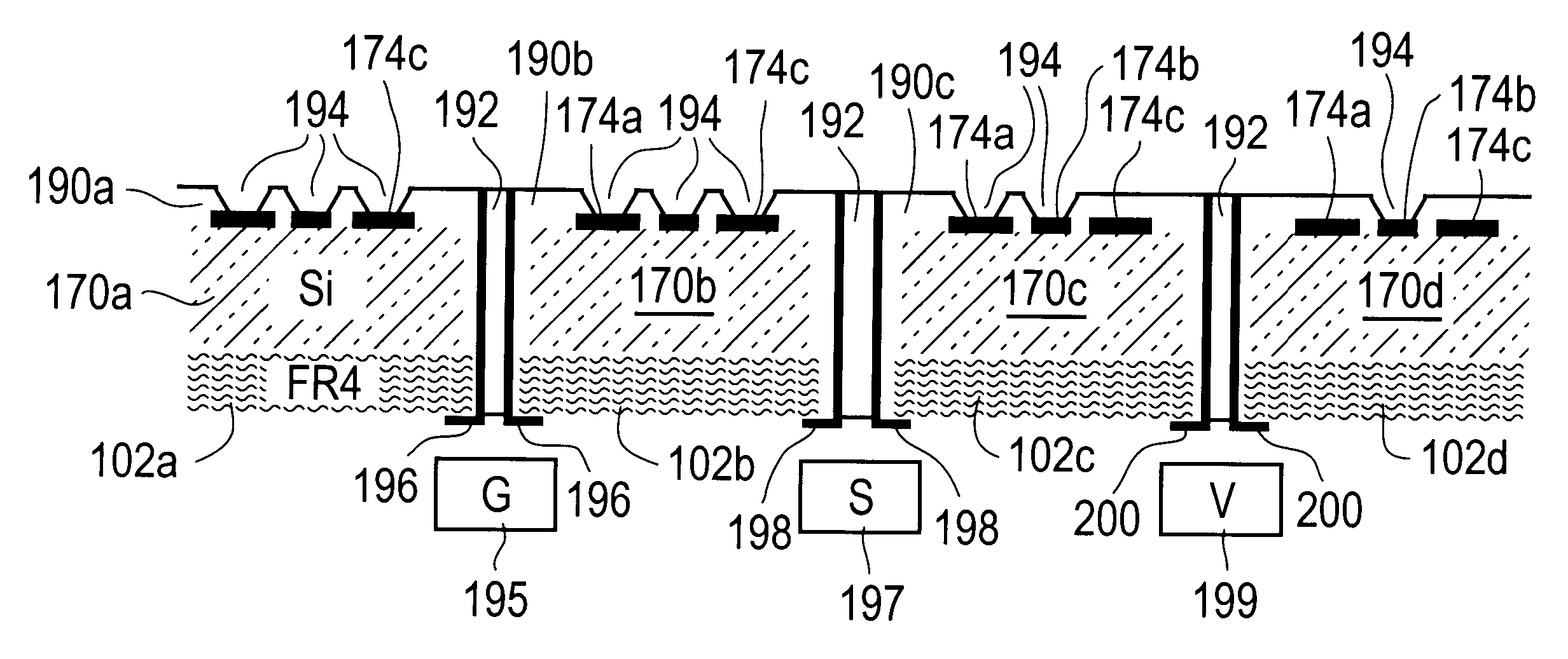 Composite interposer and method for producing a composite interposer