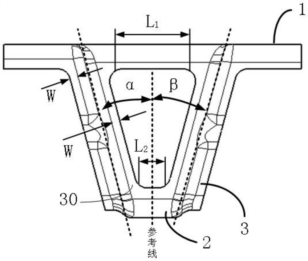 A support claw for an automobile outer cover