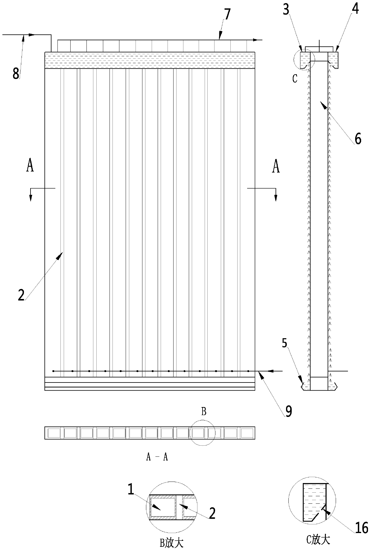Afterheat recovery type evaporation module and double-effect energy-saving evaporation system