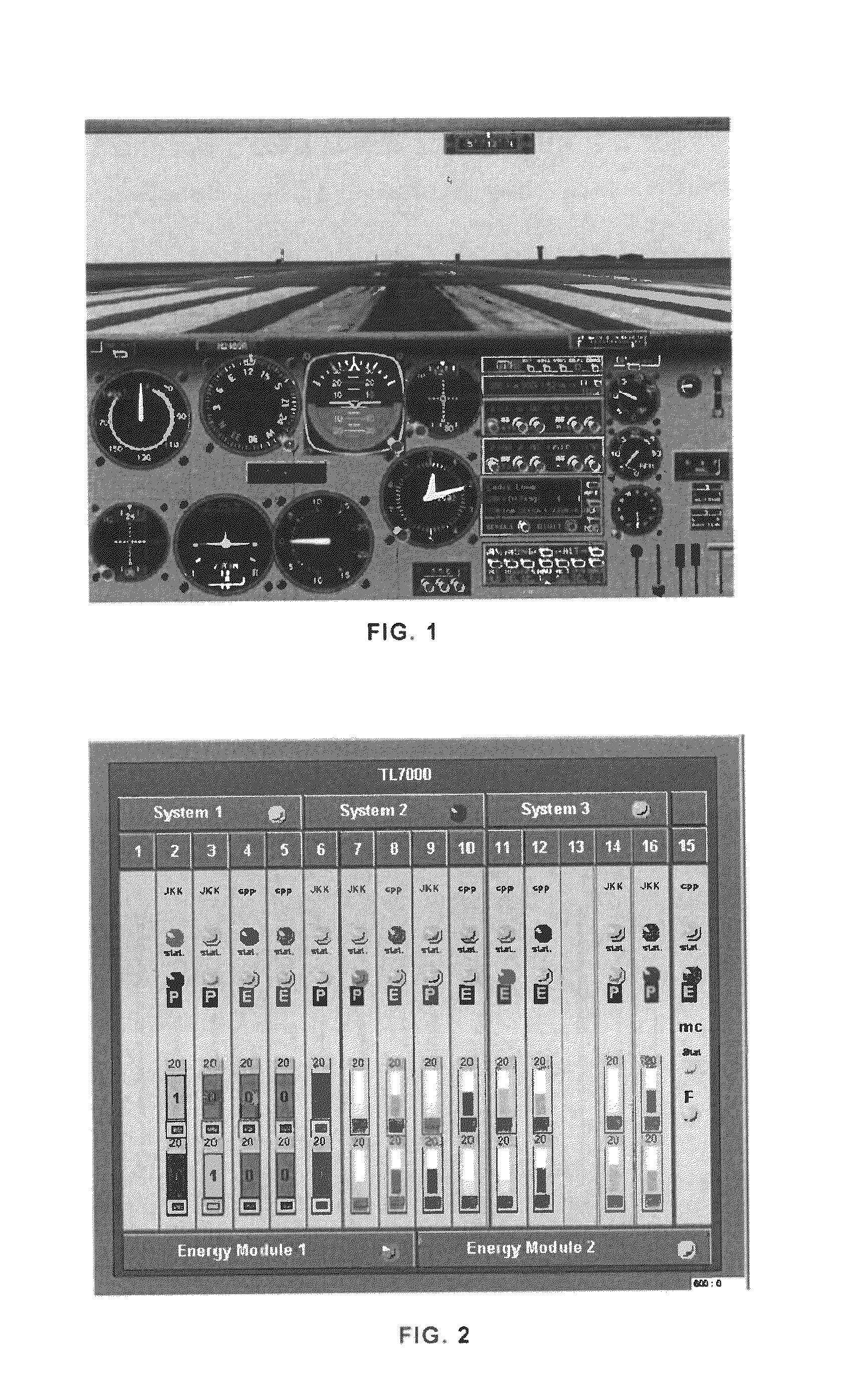 Simulation methods and systems for the control panels of complex systems