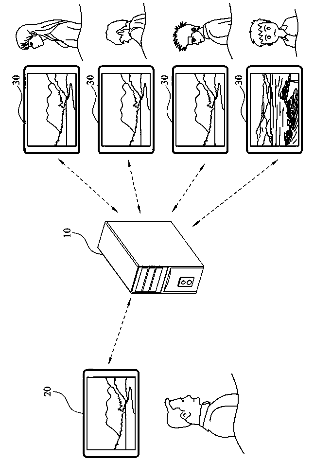 Digital teaching system and screen monitoring method thereof