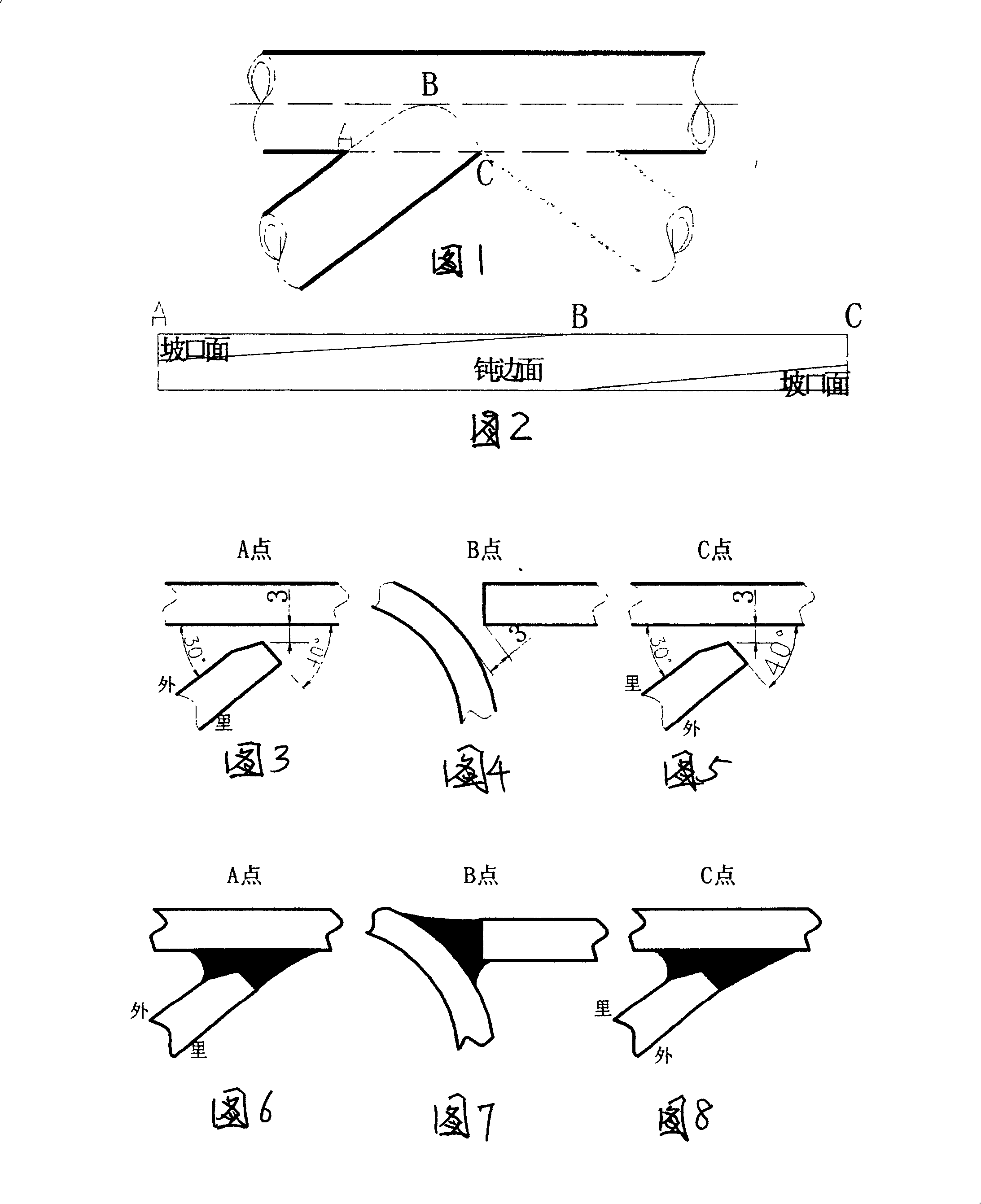 Technological method of partly submerged type platform complex K type node welding