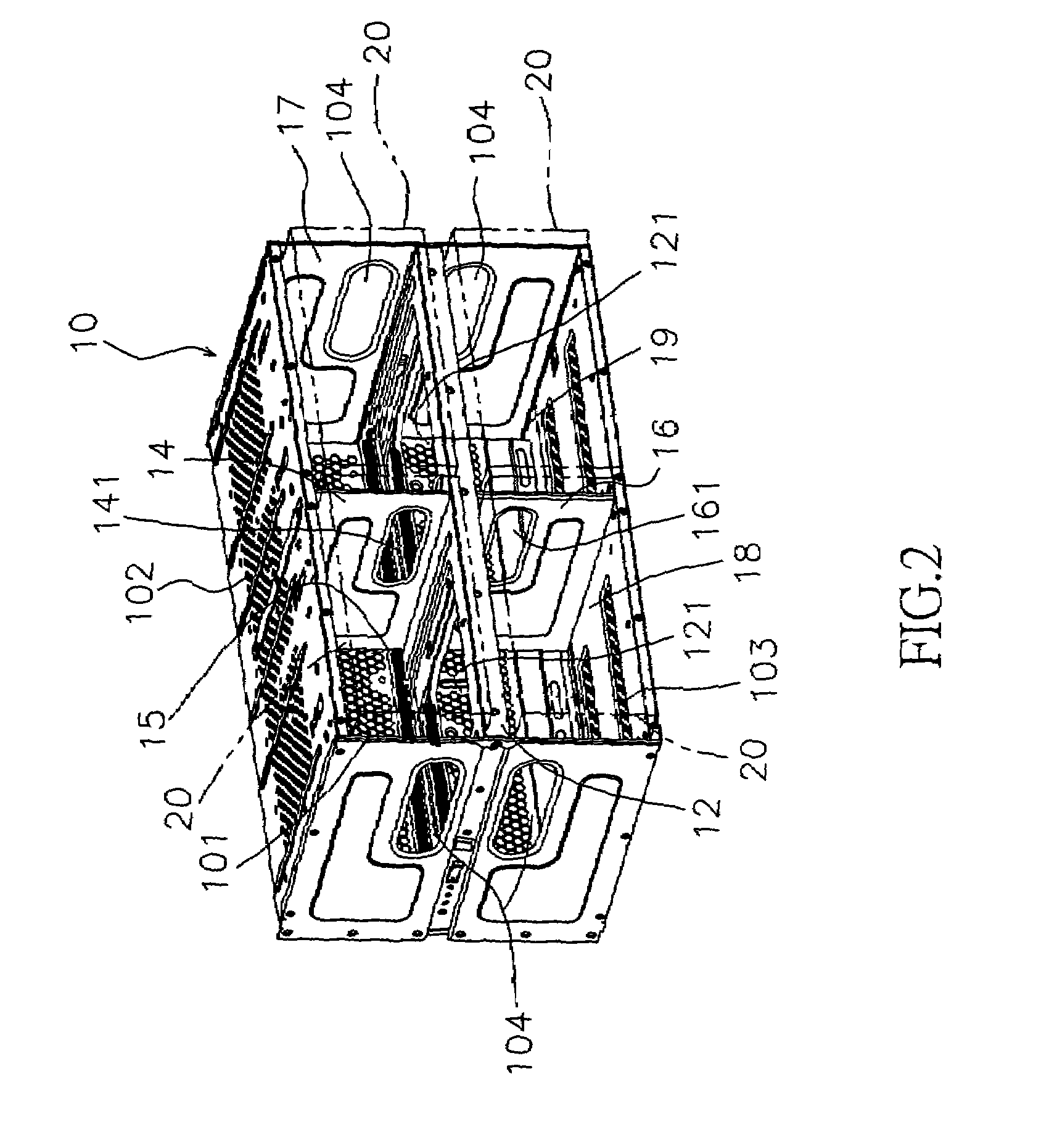 Assembly device for an power supply