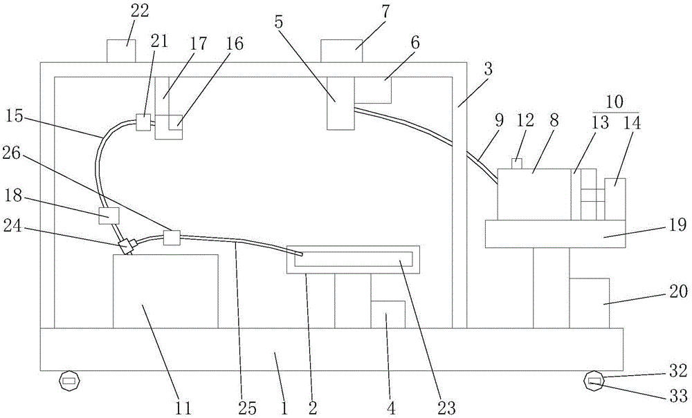Three-dimensional printer with automatic clearing function