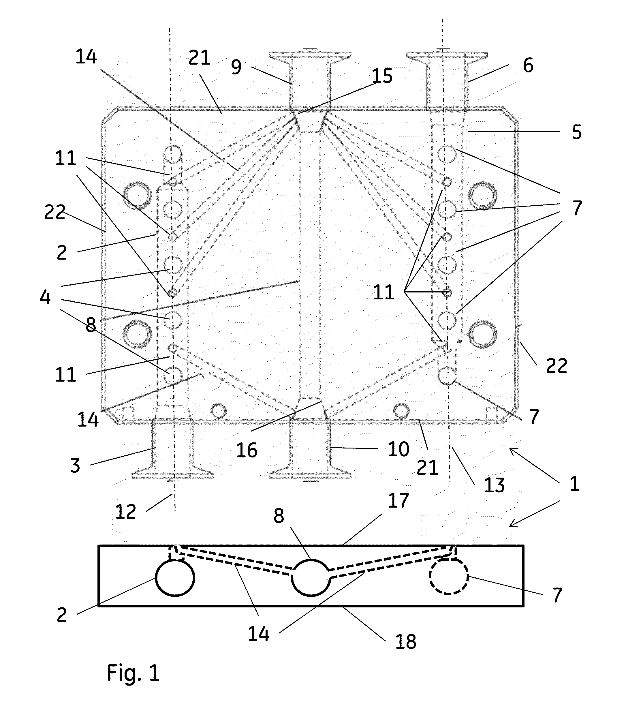 Distribution plate for crossflow filtration cassettes