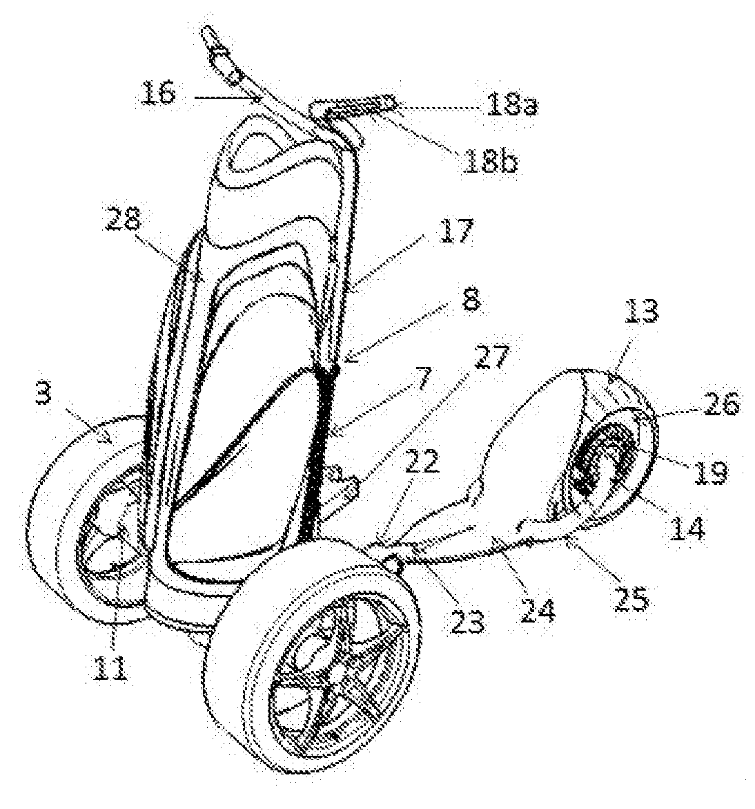 Golf-bag Carrying Vehicle