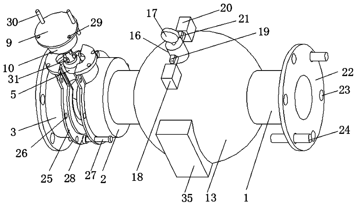 Closed butterfly valve capable of controlling flow