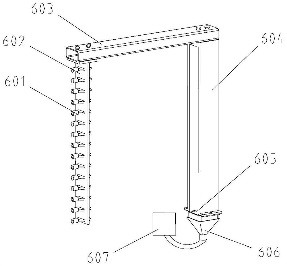 A crop topping cutting mechanism, topping mechanism and topping vehicle