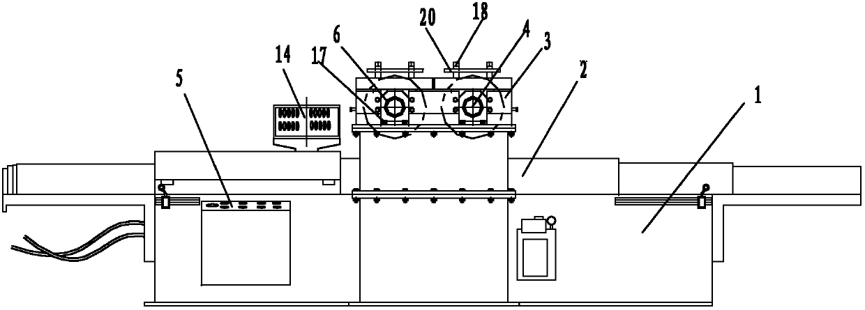 Embedding and rolling forming machine tool for radiator fins