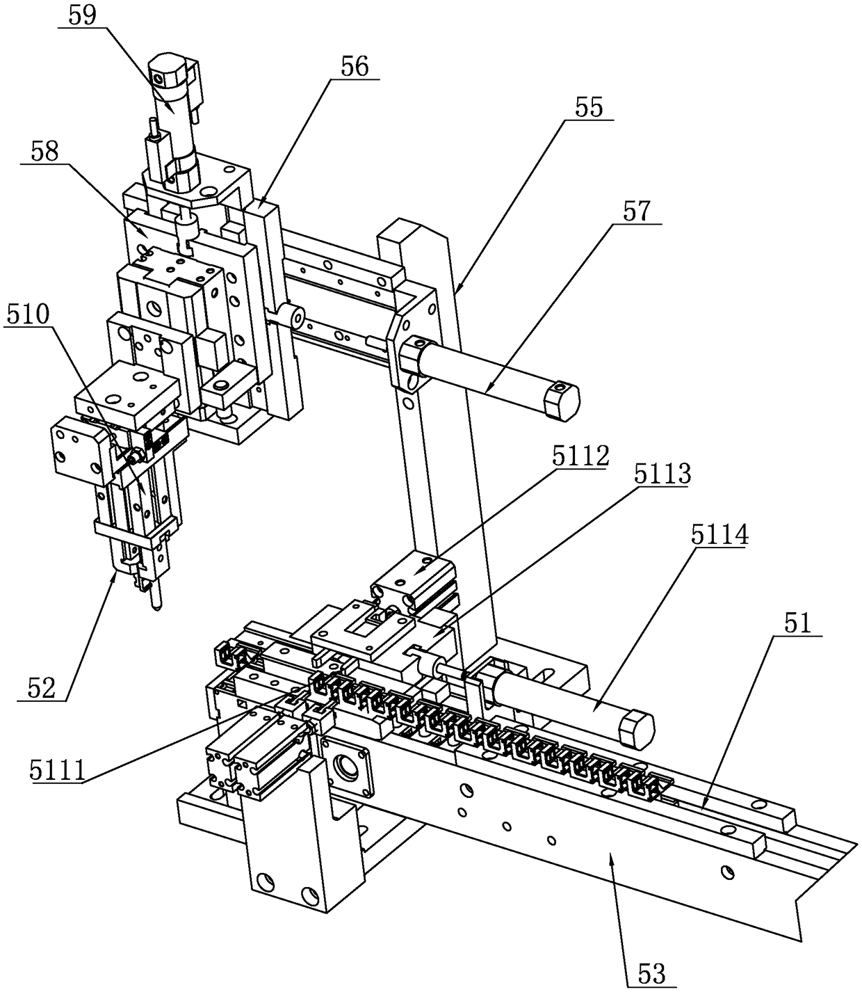Automatic assembly device for coil bobbin