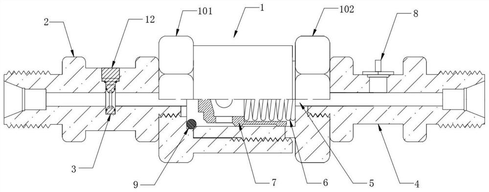 Liquid inlet one-way valve of high-pressure pump