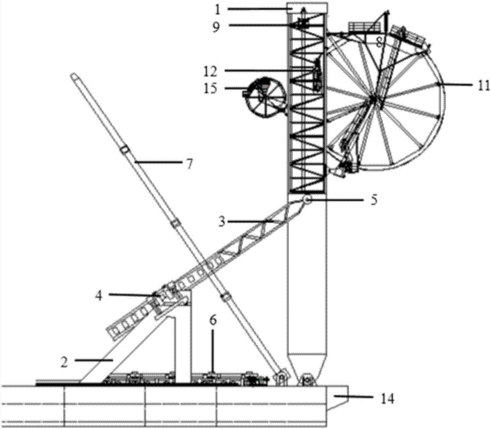 A new four-node j-drum integrated laying system