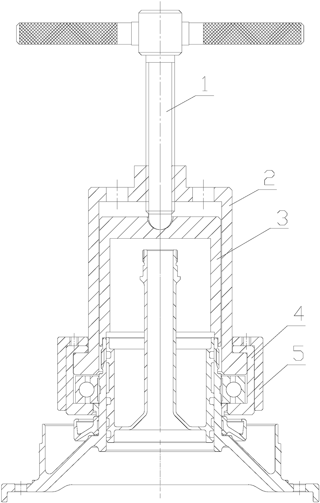 Quick bearing disassembly device