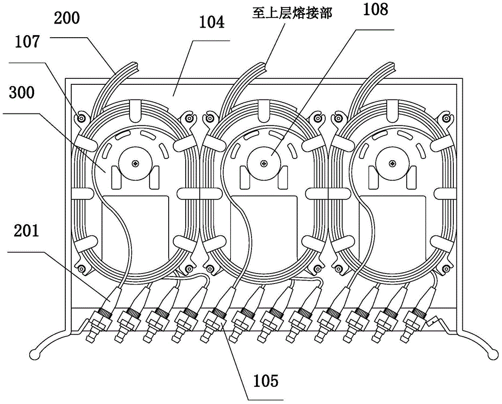 Optical fiber fusion and distribution integrated unit disc