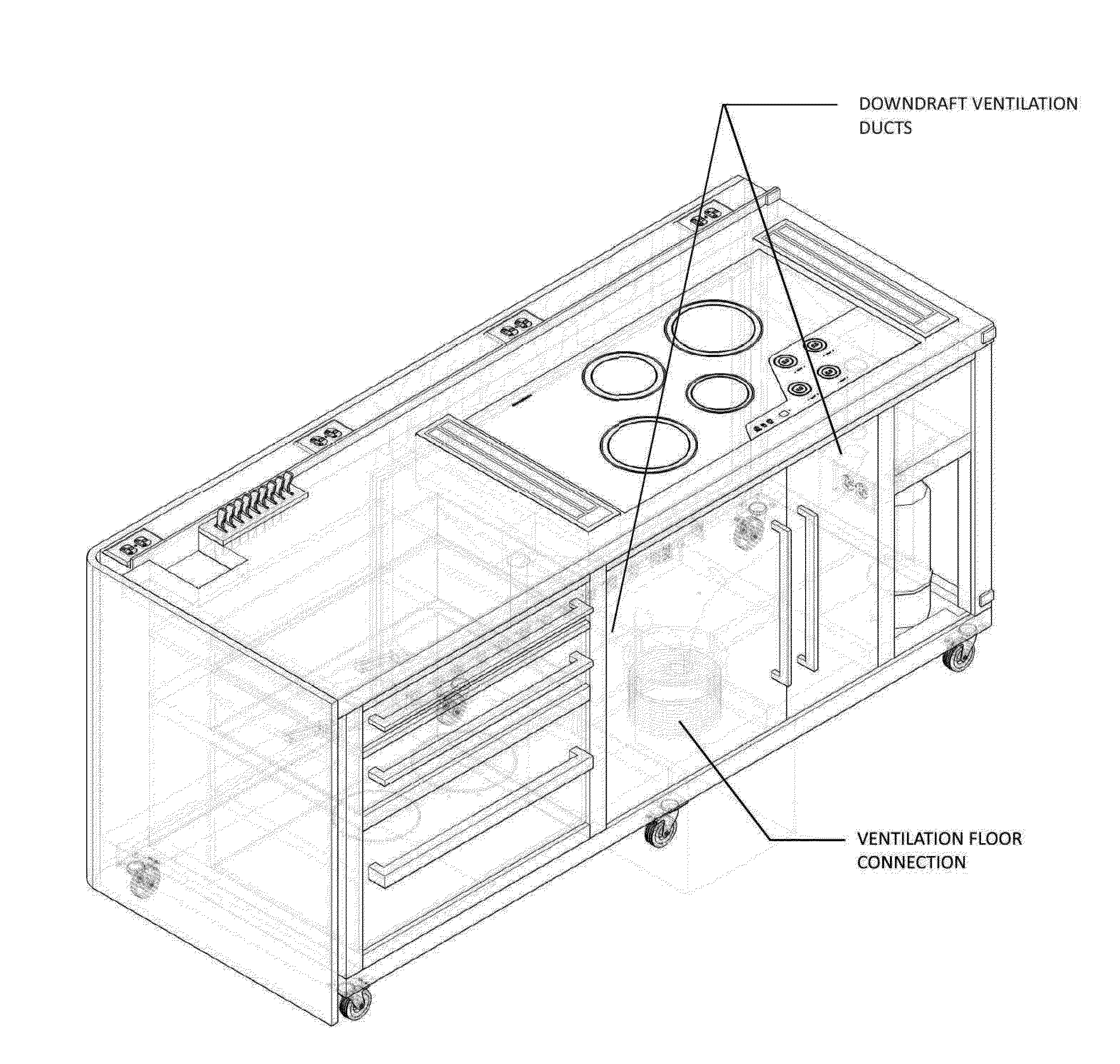 Mobile Cooking Cart