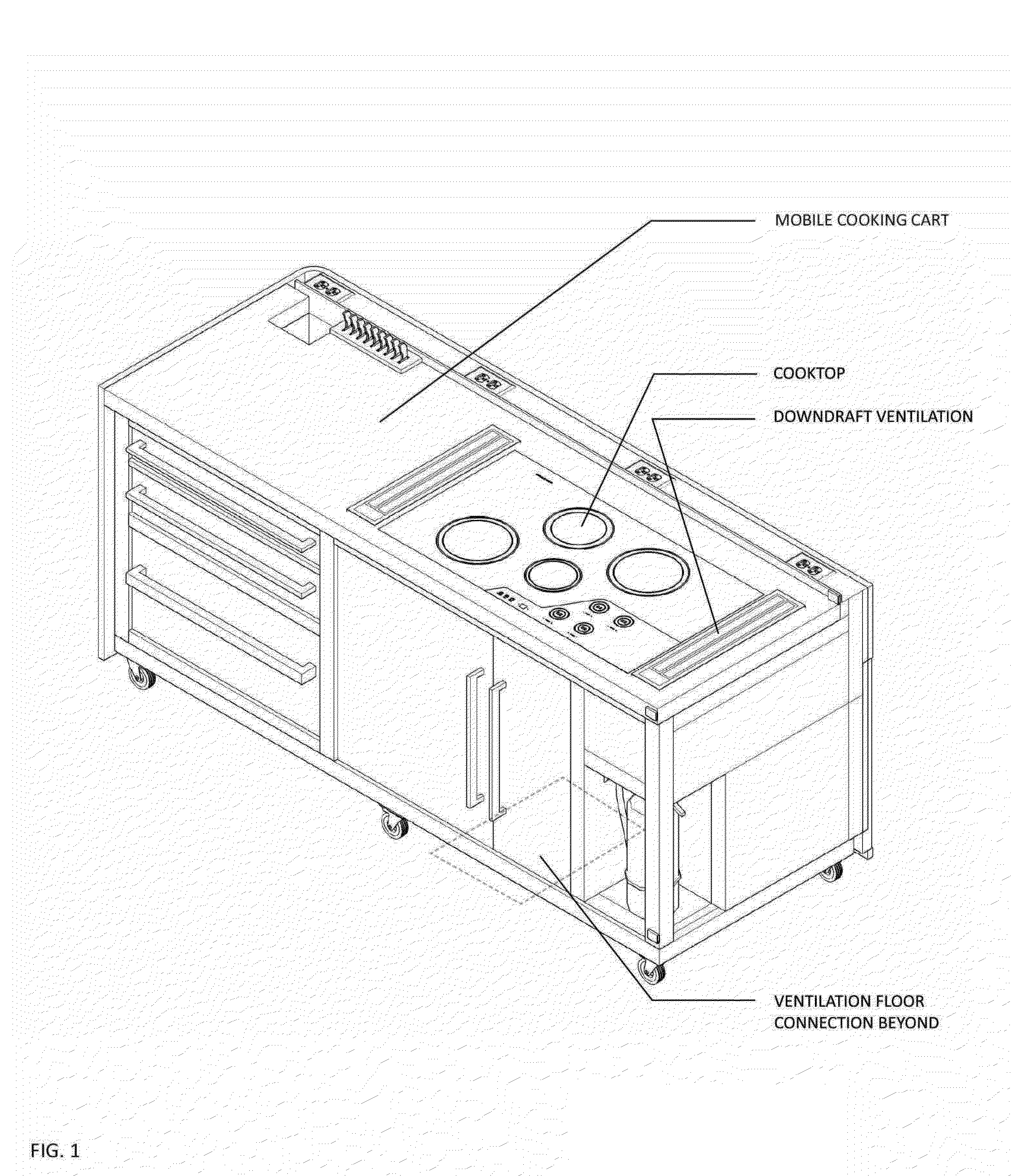 Mobile Cooking Cart