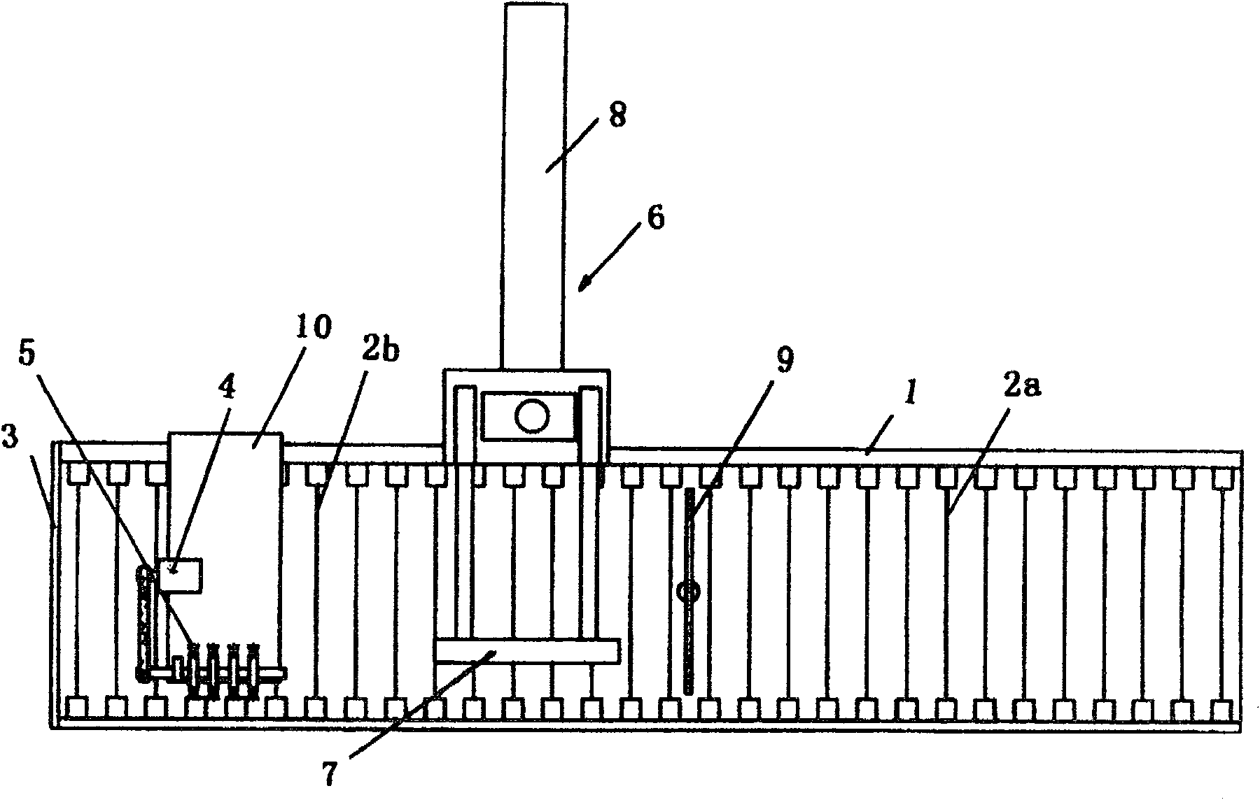 Reinforced transposable transferring device of automatic toothed joggler