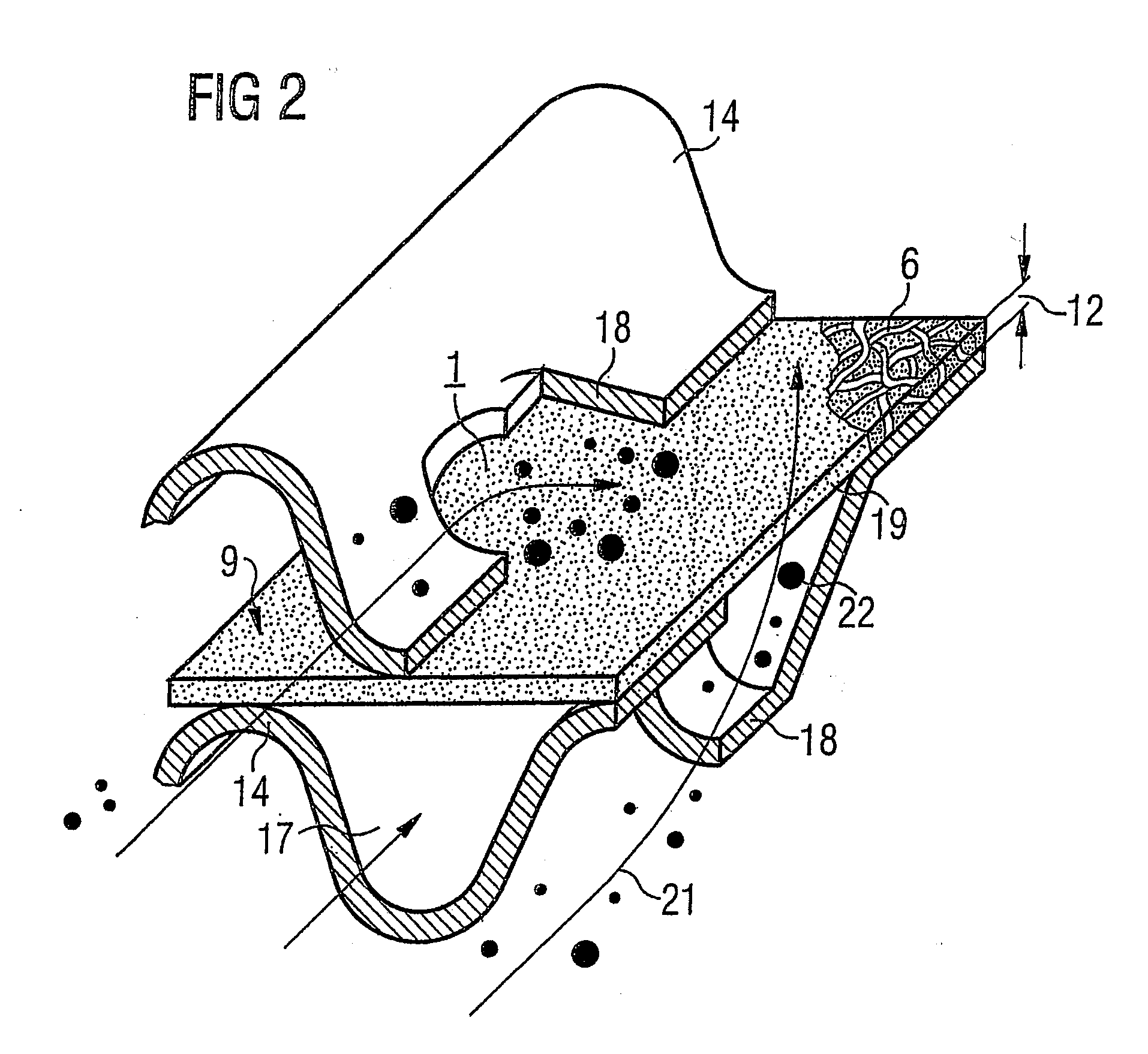 Particulate Trap with Coated Fiber Layer and Exhaust System Having the Particulate Trap