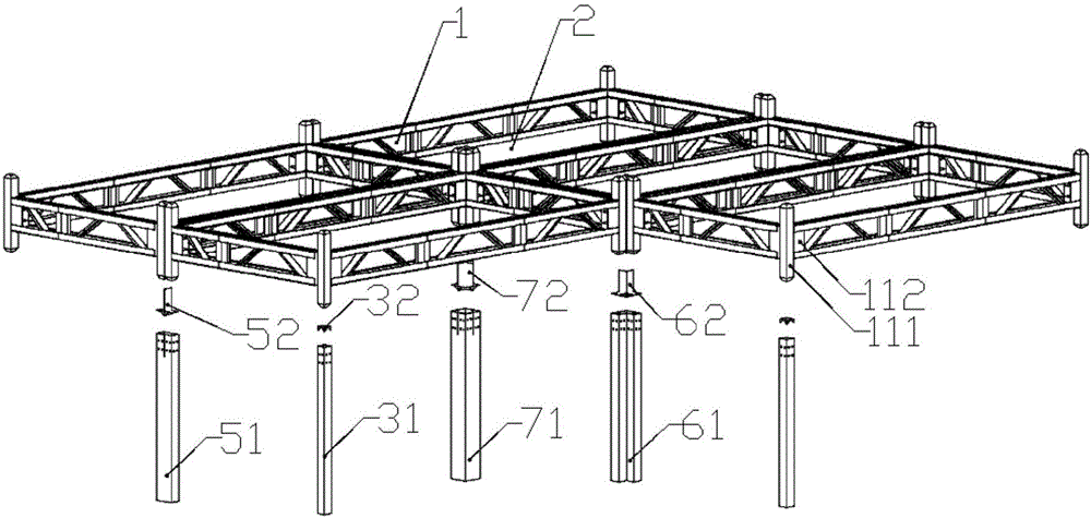 Assembled light steel frame mortise-tenon inserted-connected structure and mounting method