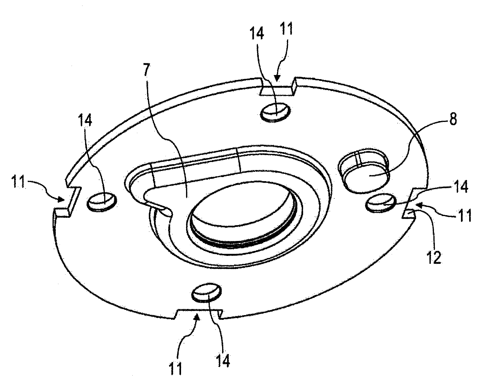 Camshaft adjuster and stator cover unit for automatic adjustment of a locking device