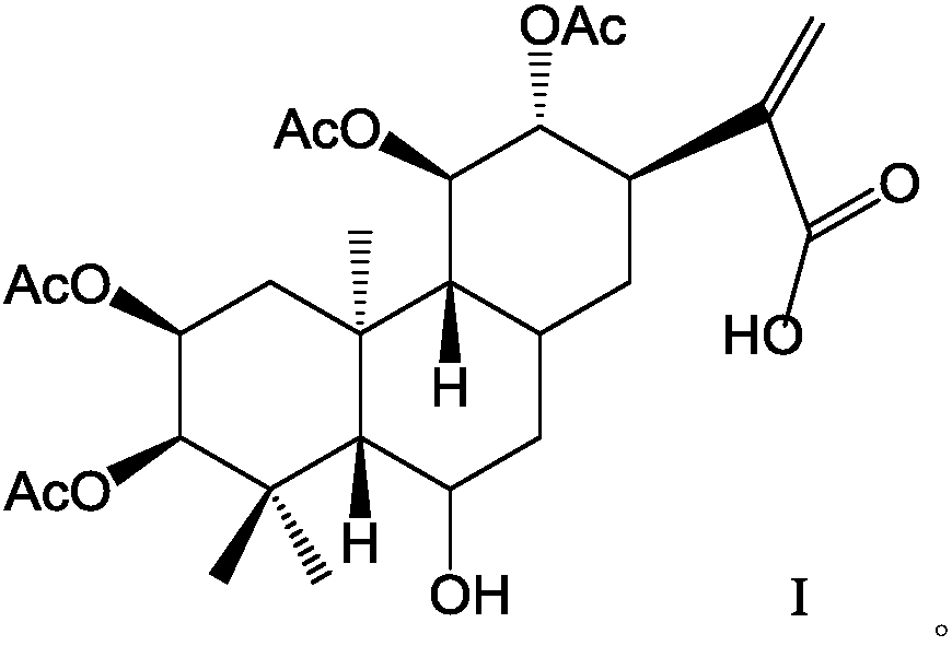 Compound separated from isodon excisoides plants and application of compound