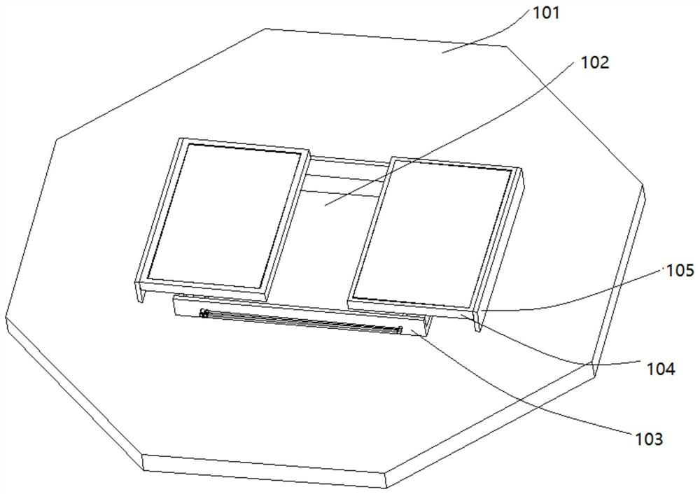 Cover plate type protection system with detection function for foundation pit