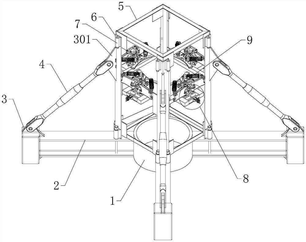 Tower equipment supporting device