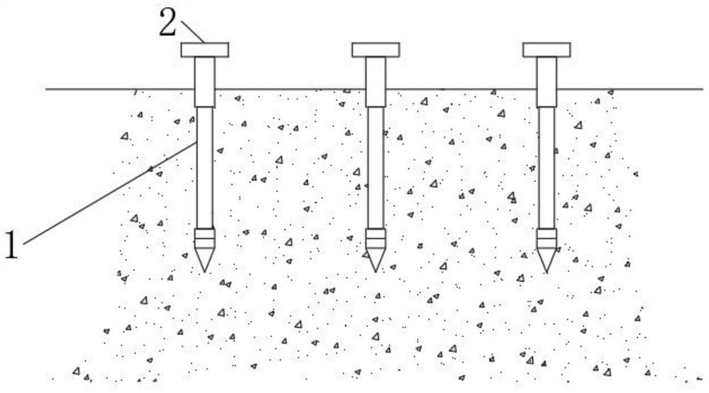 Soil unfreezing embedded rod for seasonal planting yield increase