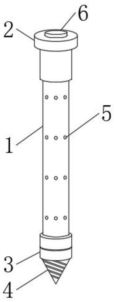 Soil unfreezing embedded rod for seasonal planting yield increase