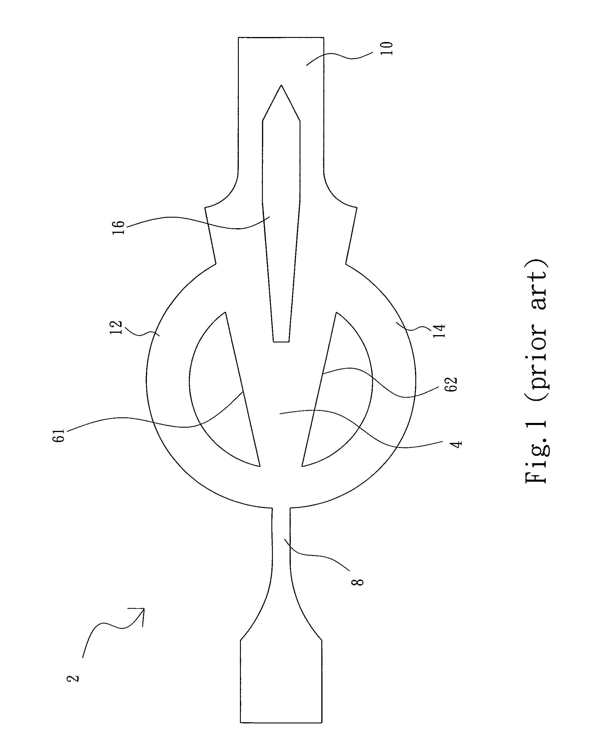 Micro-fluidic oscillator having a sudden expansion region at the nozzle outlet