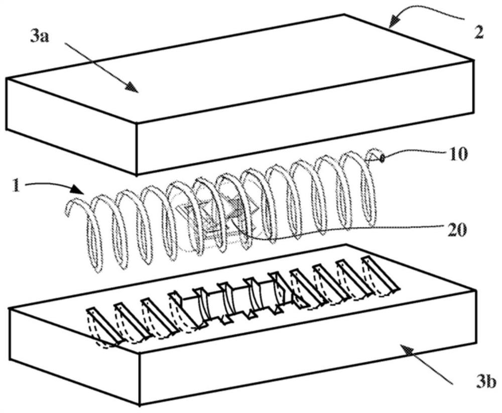 Tyre provided with a radio frequency communication module