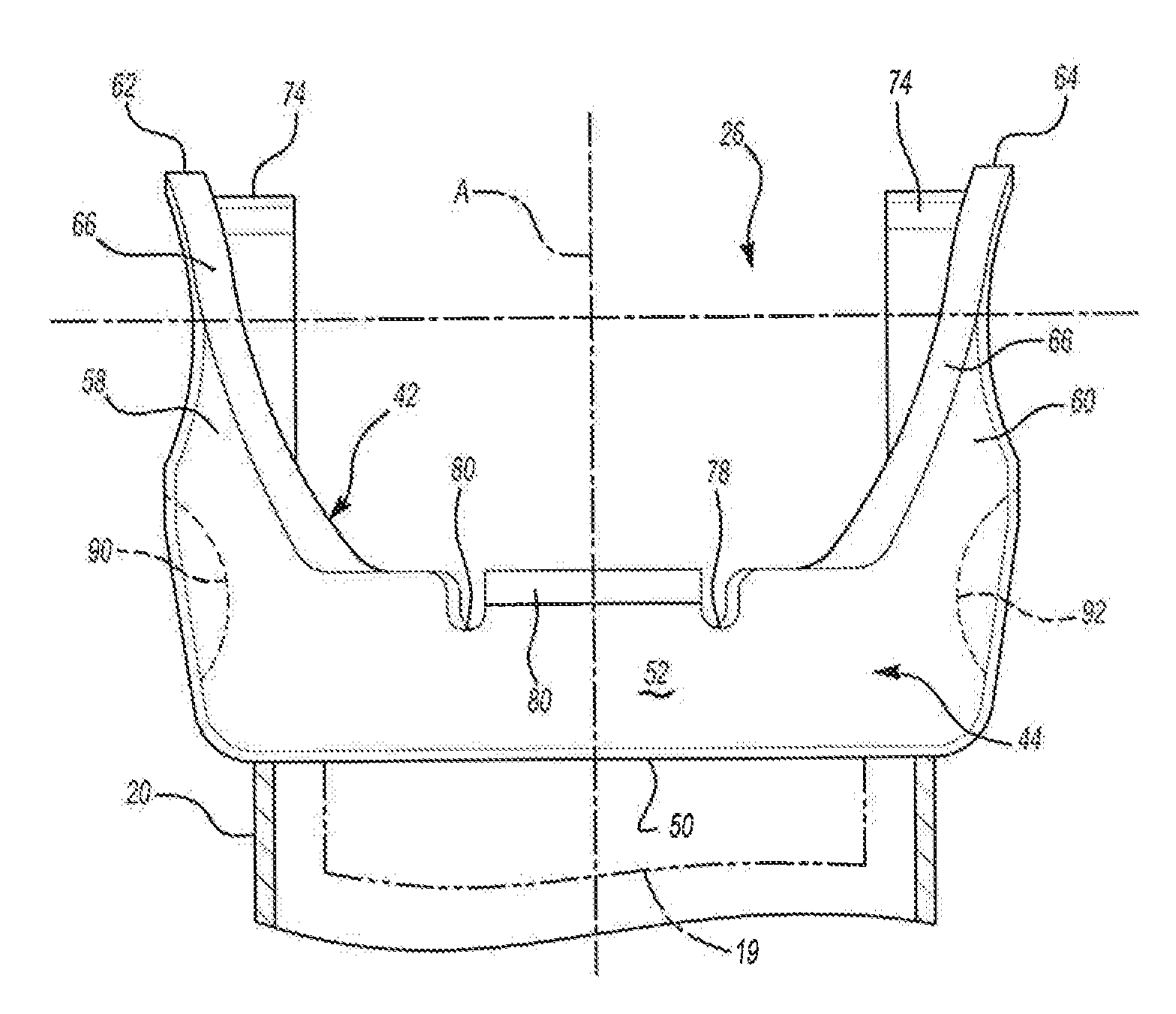 Universal joint assembly for an automotive driveline system