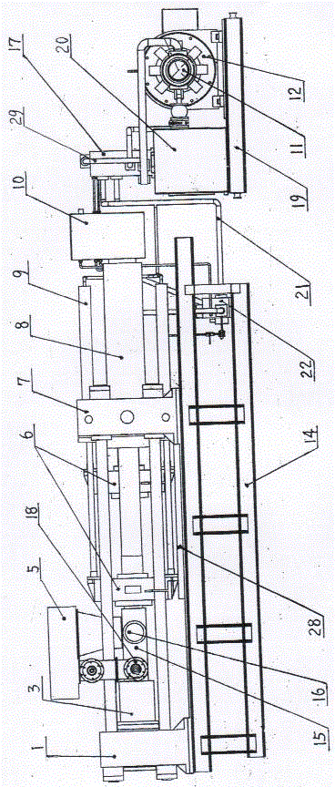 Multi-cylinder double-group circulation type hydraulic particle bar making machine