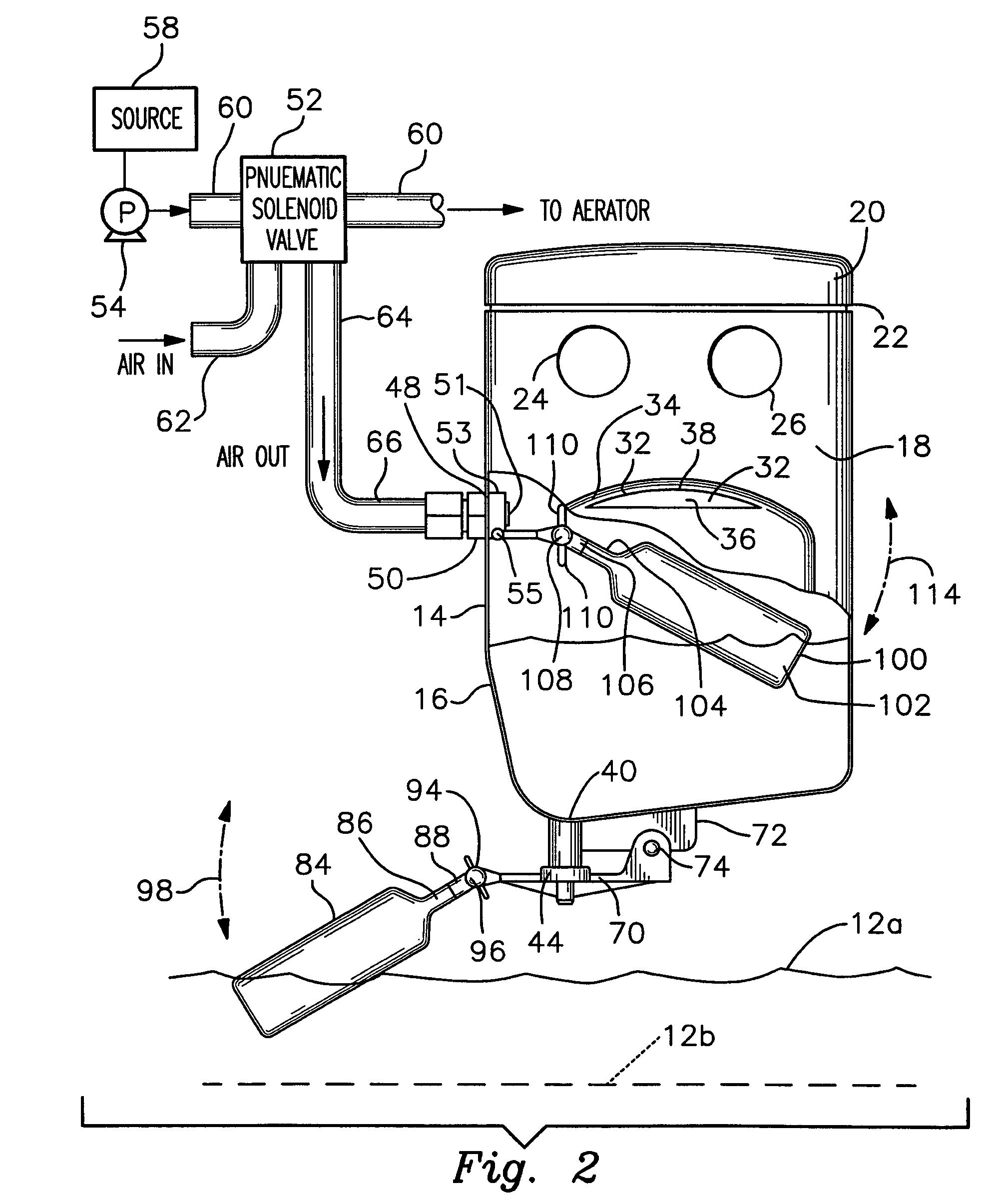Refill control mechanism for a liquid holding tank