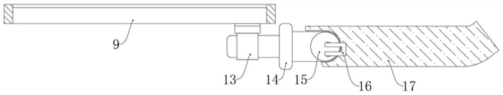 Chip removal mechanism for gantry numerical control machining center machining tool