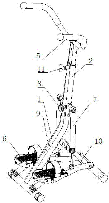 Treadmill for rehabilitation and fitness of old people and modifying method thereof