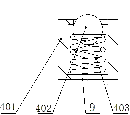 A waterproof device for gaps between bimetallic composite pipe liquid-expanded base liner pipes