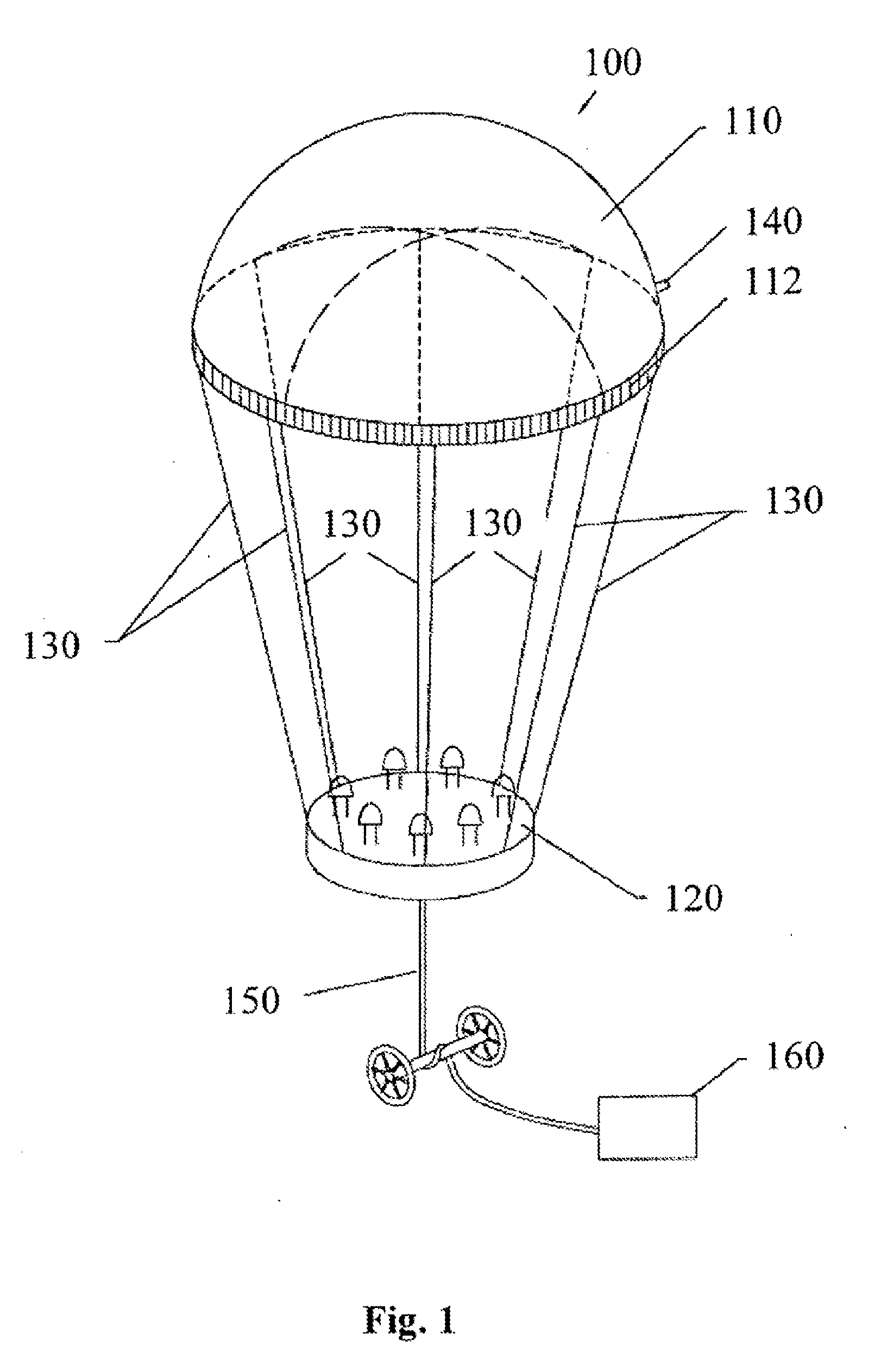 Inflatable Lighting and Display Apparatuses and Systems