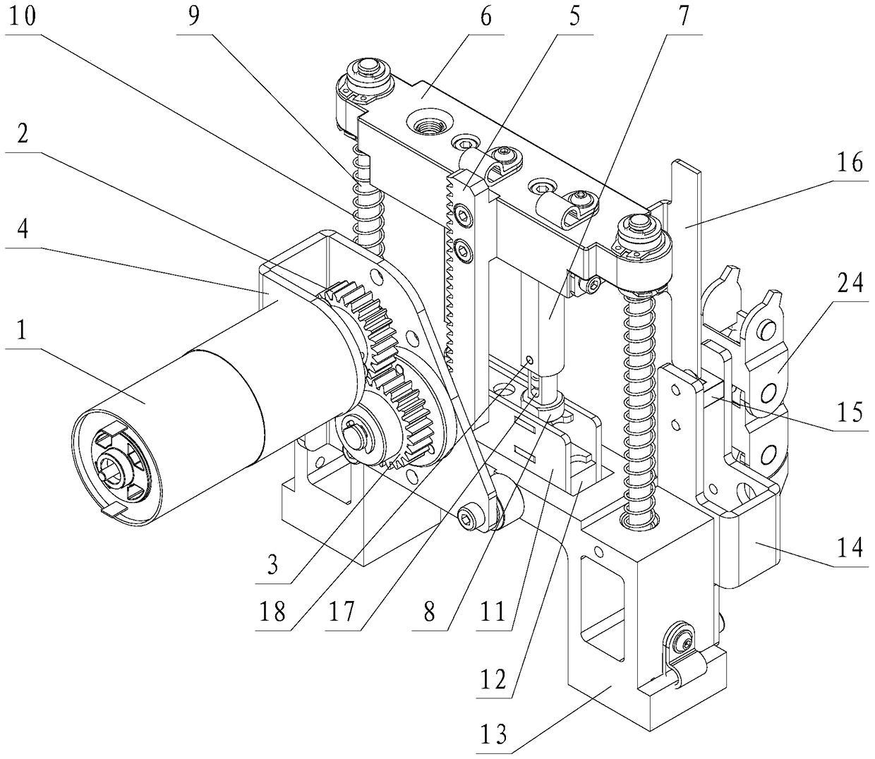 A bonding mechanism of an automatic banknote binding machine