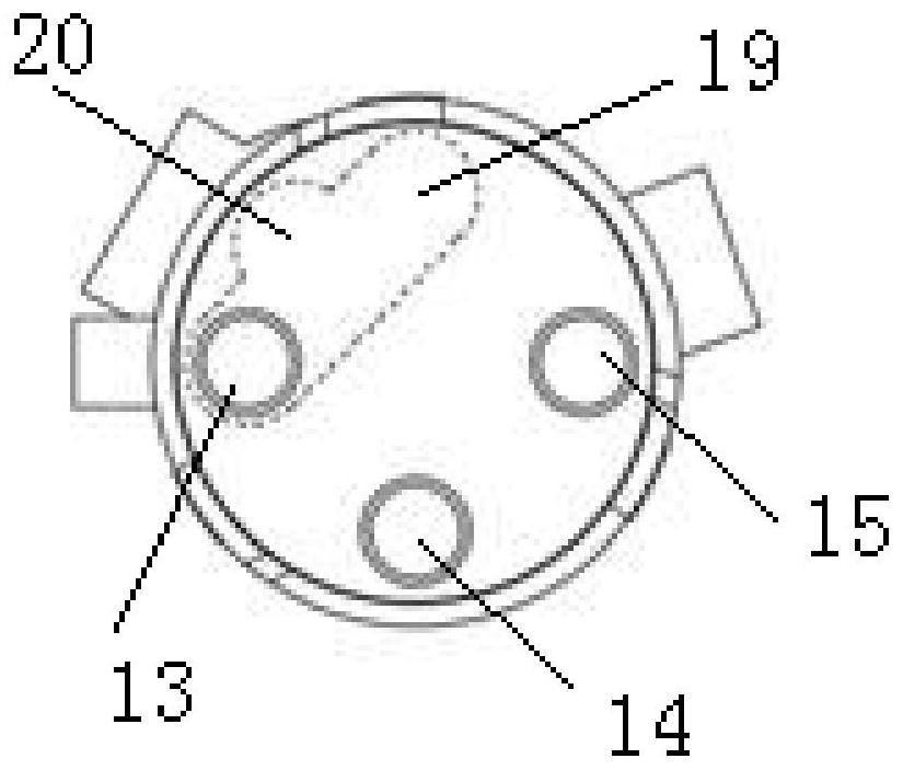 Dishwasher water distribution device, dishwasher and control method thereof