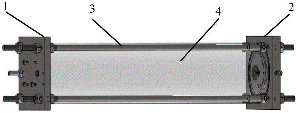 A long-range optical absorption cell with adjustable optical length