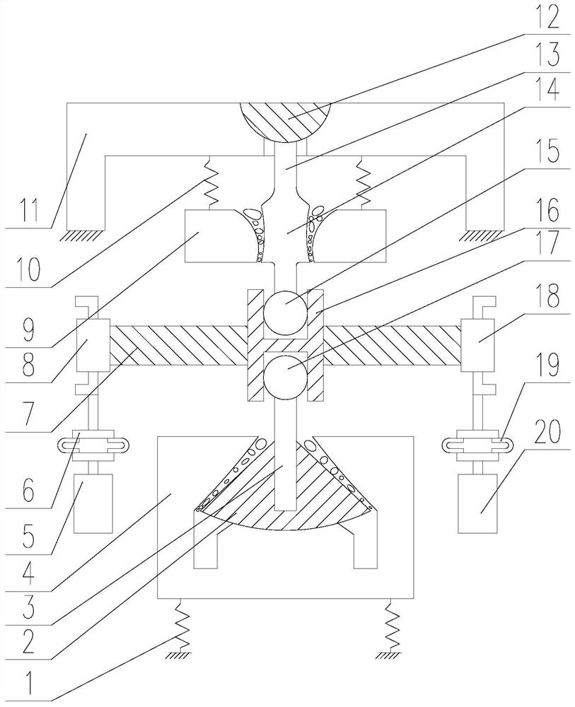 A vertical dual-channel dual-machine self-synchronizing vibration inertial crusher and its parameter determination method