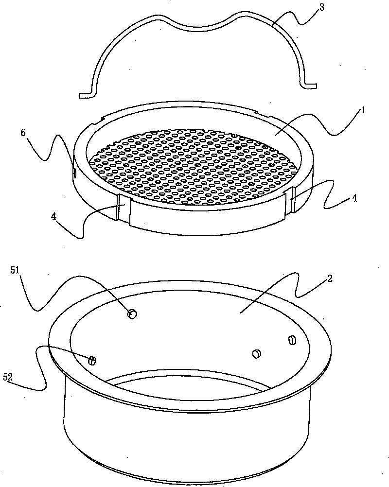 Coffee machine high pressure filtering device capable of adjusting cup share