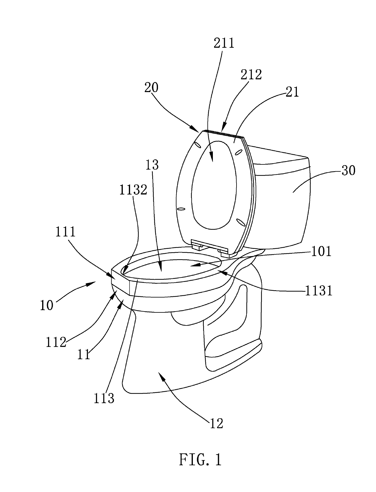 Toilet Bowl and Cover Assembly