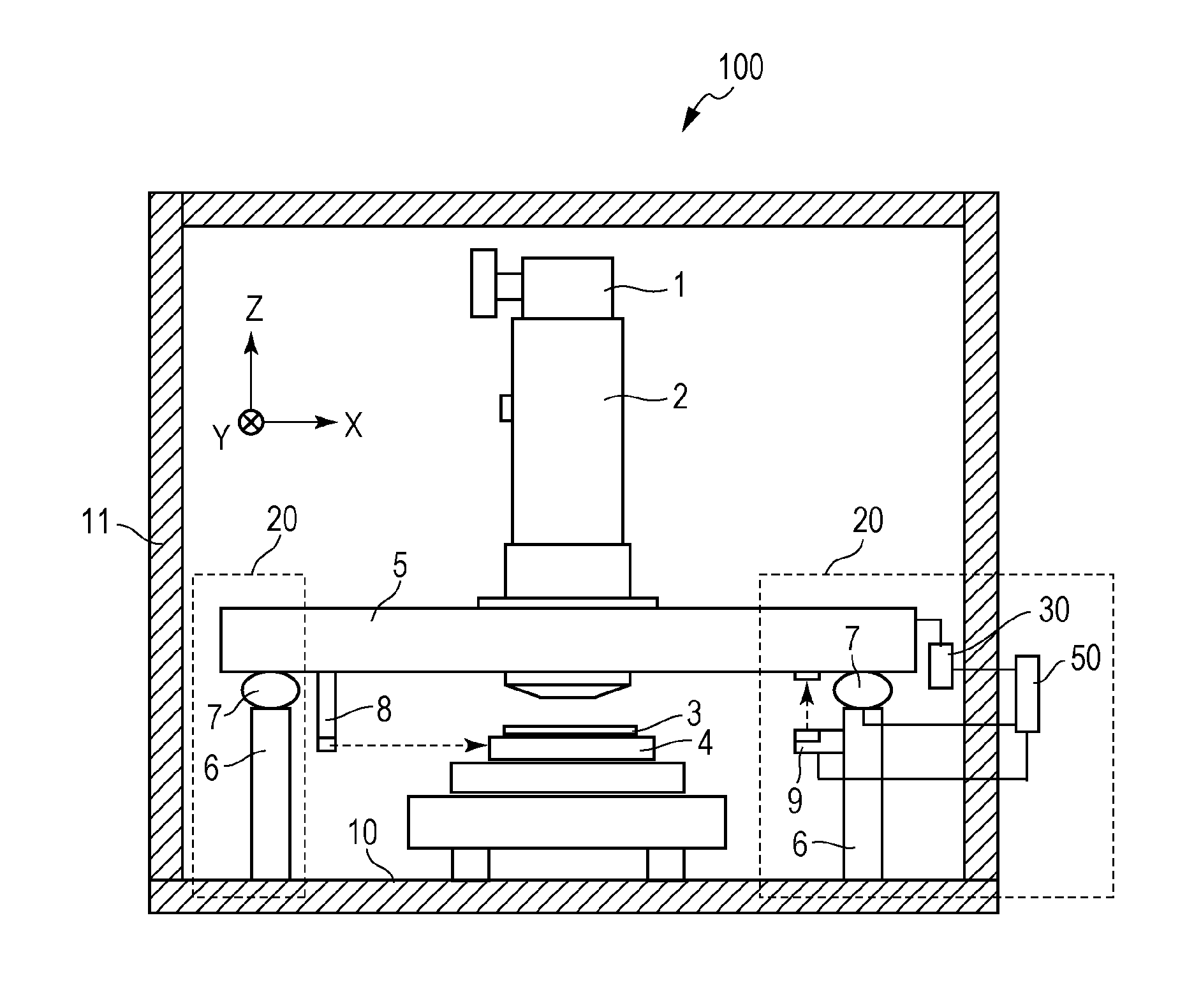 Vibration isolation apparatus, method of isolating vibration, lithography apparatus, and method of producing device